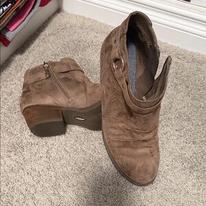 Dr. Scholl's Brown Suede Ankle Boots